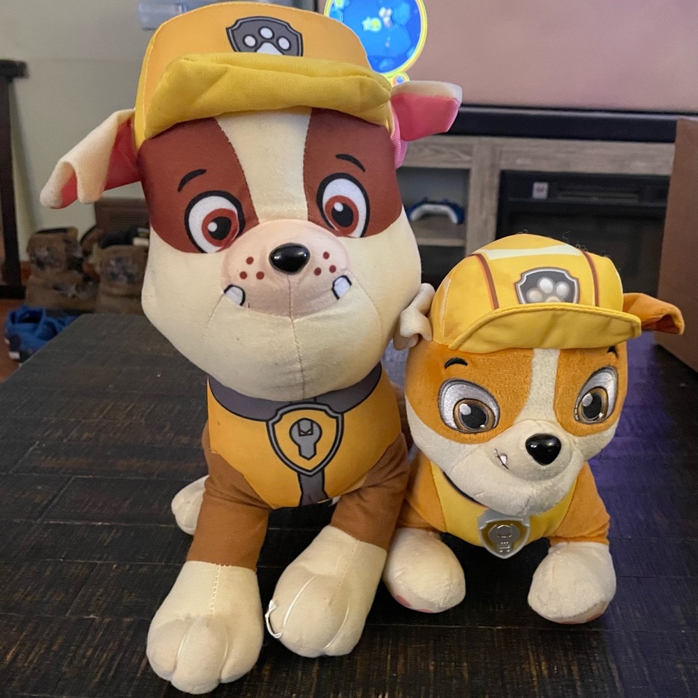 Paw Patrol rubble Plush Toys Set 16,10 in